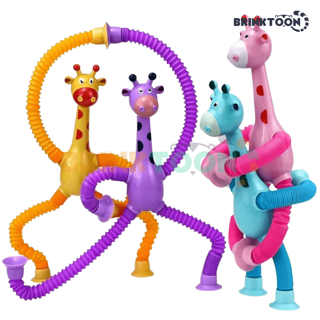Kit 2 Girafas Flexíveis e Divertidas
