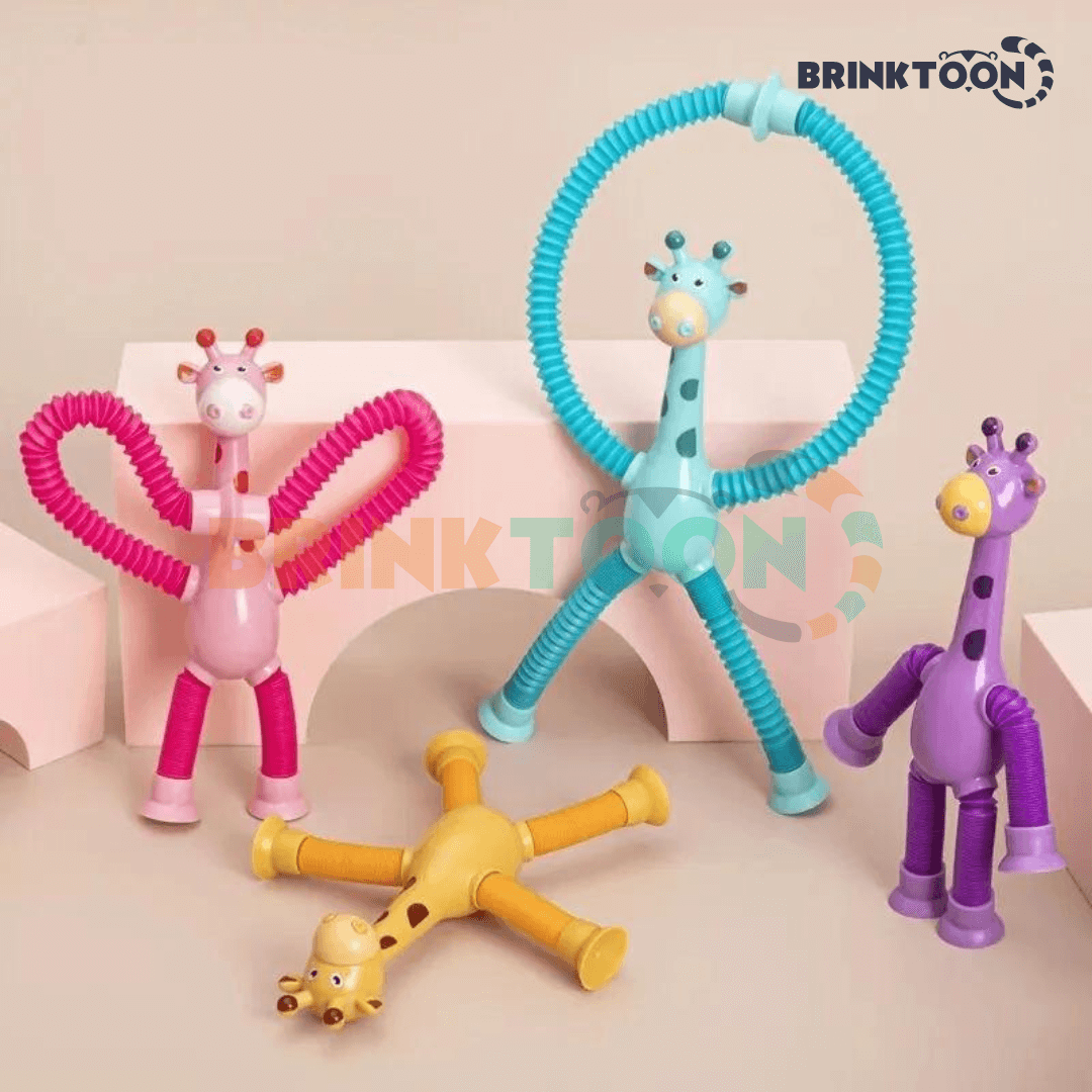 Kit 2 Girafas Flexíveis e Divertidas