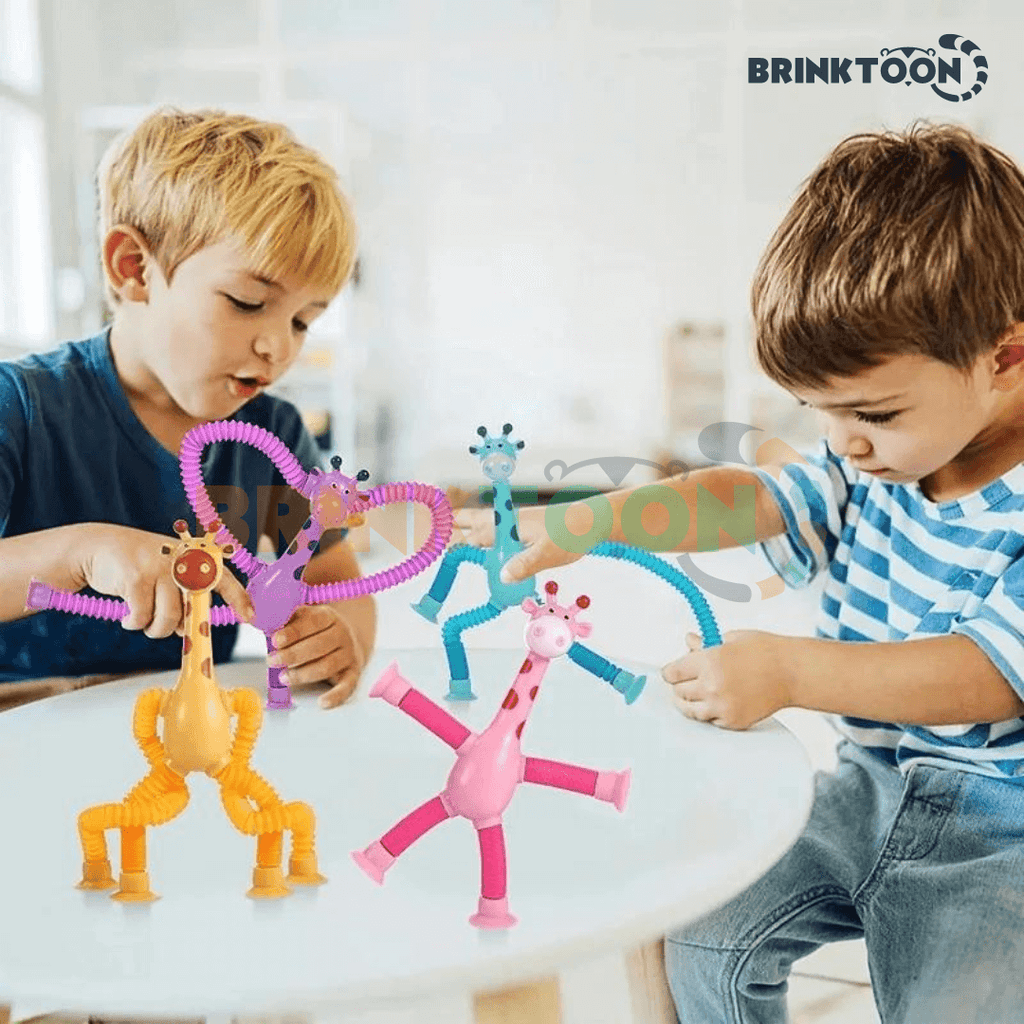 Kit 2 Girafas Flexíveis e Divertidas
