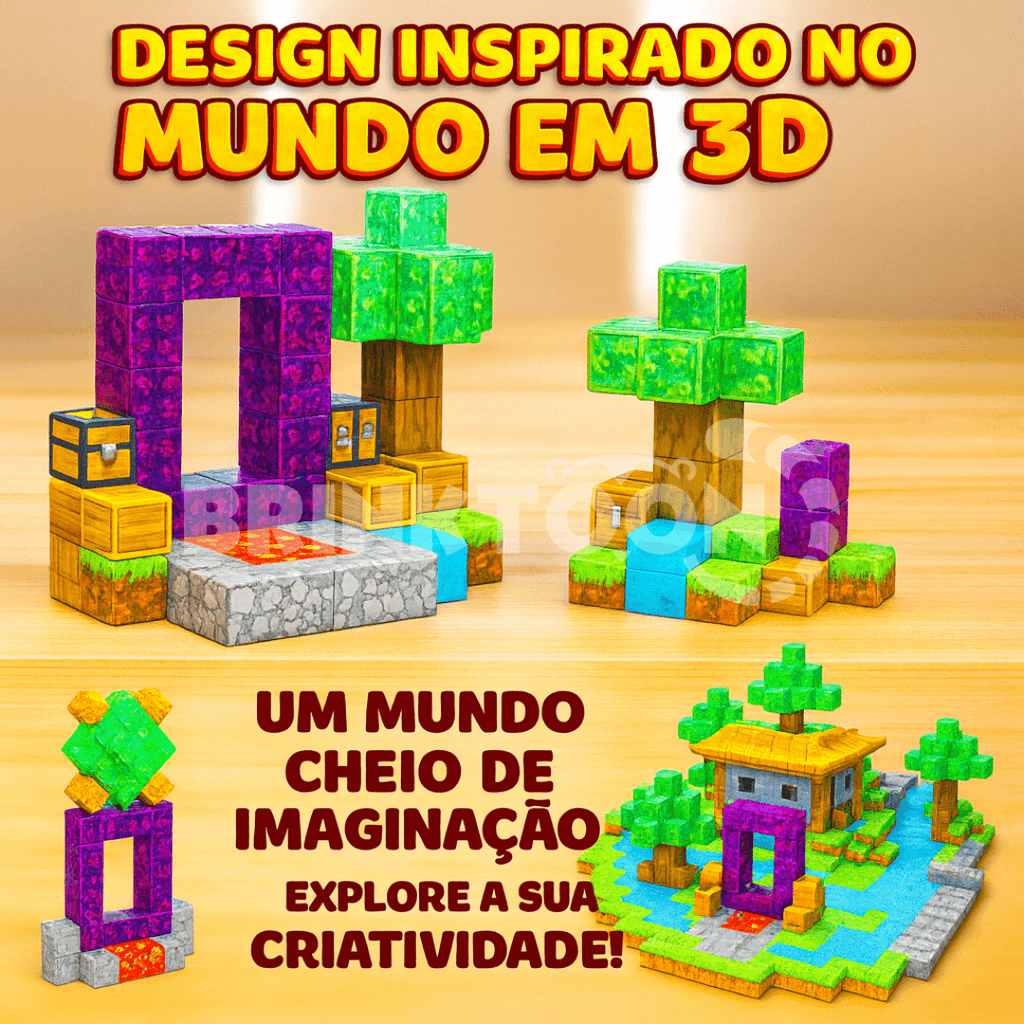 Blocos Magnéticos - Aventuras Sem Limites!