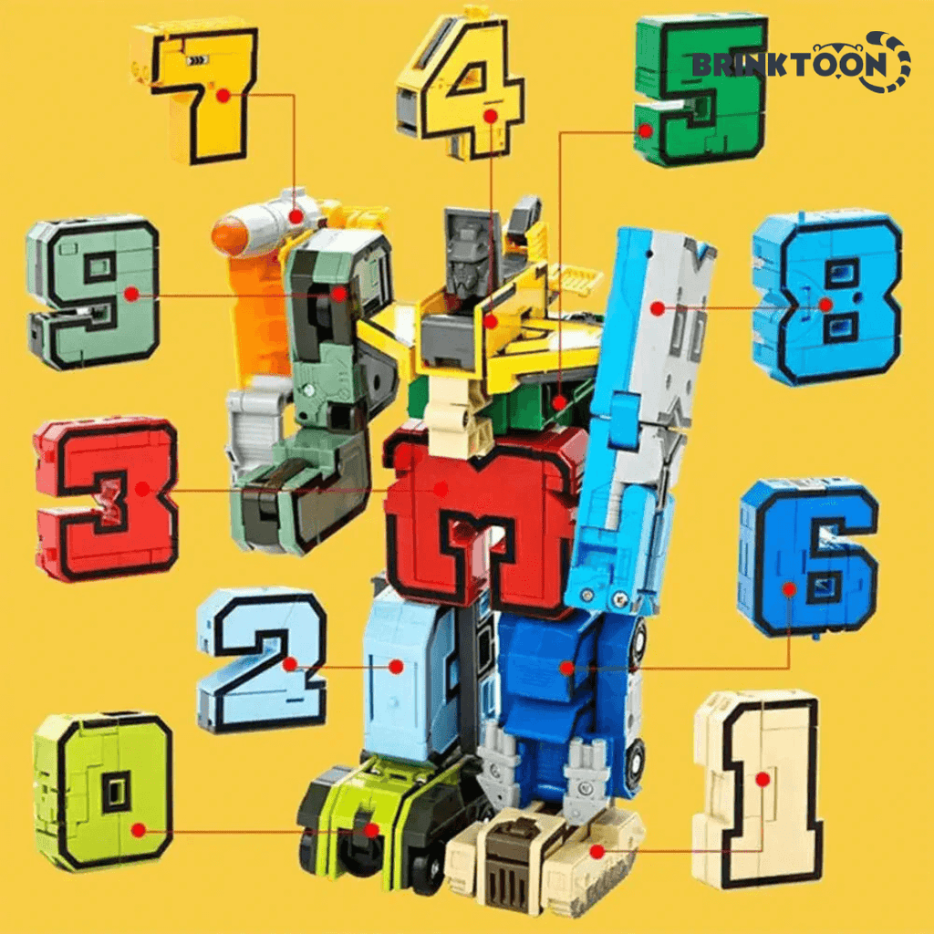 NumberBots - Super Kit 10 em 1: Aprendizado Divertido com Números e Robôs!