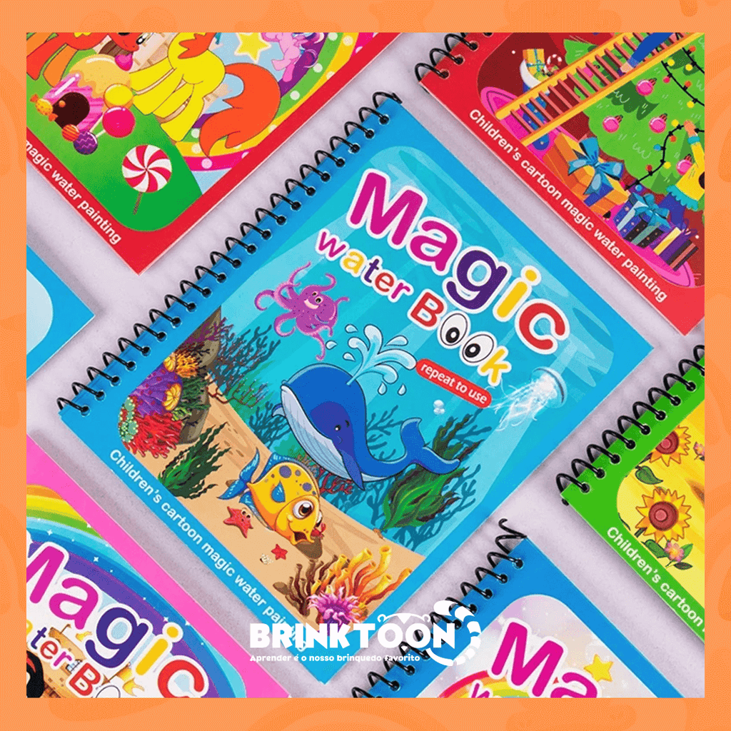 Kit 3 Livros Encantados – Pinte com Água, Reutilize Sempre e Diga Adeus à Bagunça!