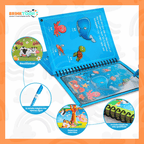 Kit 3 Livros Encantados – Pinte com Água, Reutilize Sempre e Diga Adeus à Bagunça!
