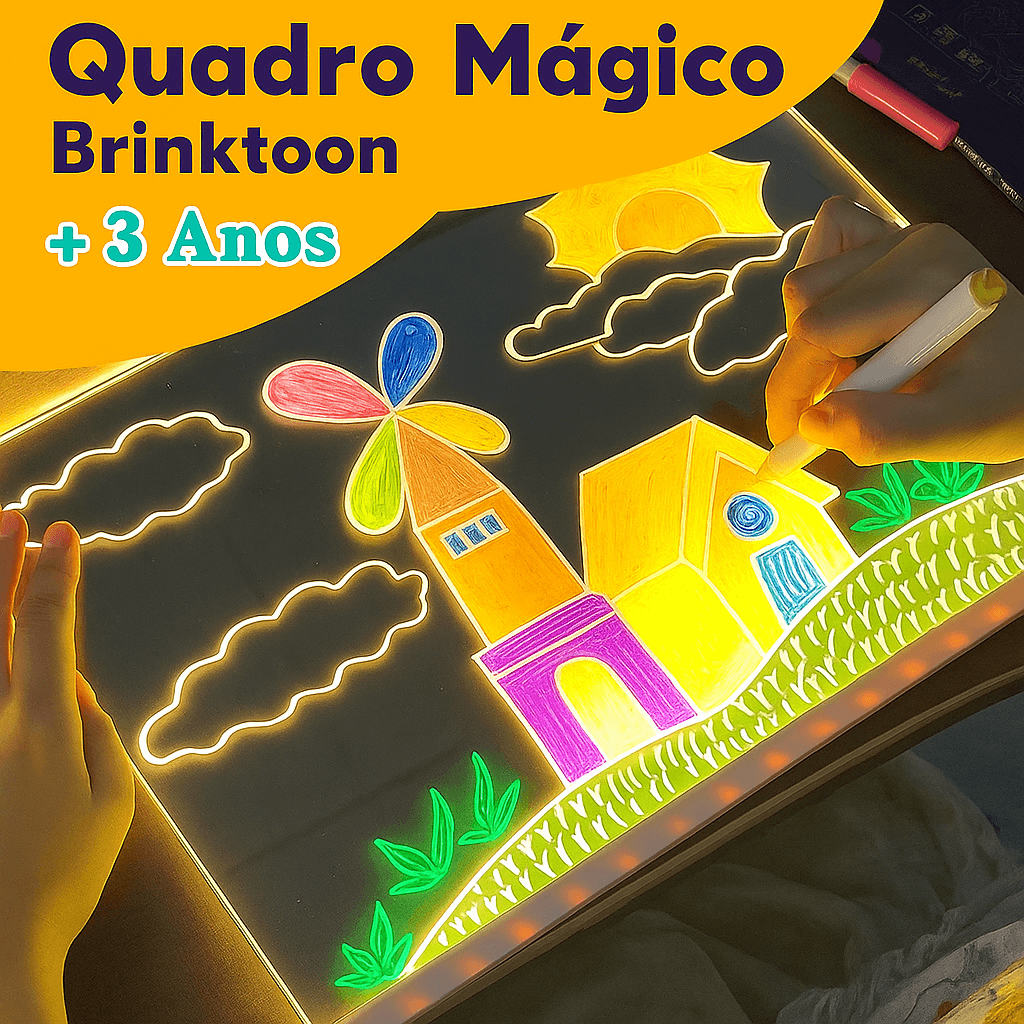 Quadro Mágico - Desenhe. Brilhe. Imagine. ✨