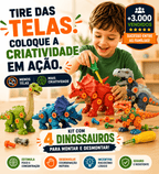 MonterSauros — Kit Educativo com 4 Dinossauros para Montar e Desmontar