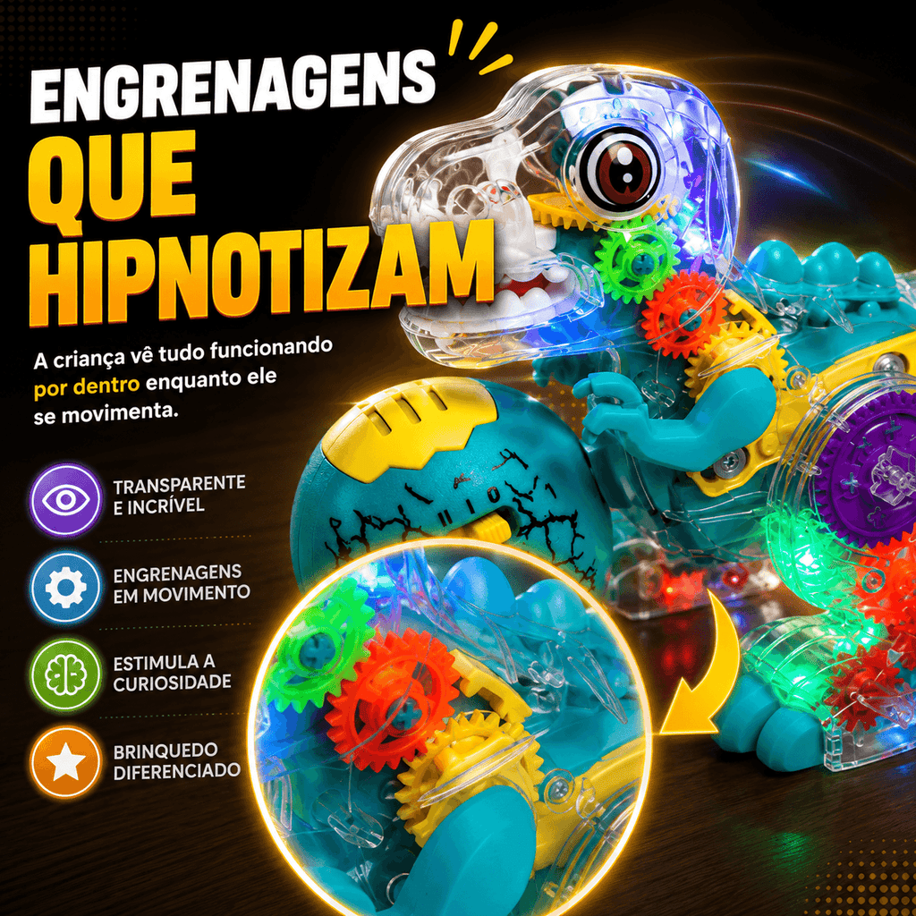 Dinobô Interativo – Aperte o Botão e Veja a Criança Largar as Telas para Brincar 🦖